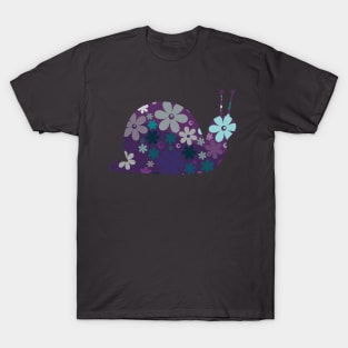 Funky Floral Snail T-Shirt